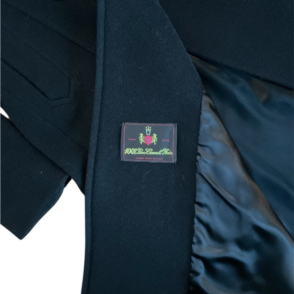 Larry Levin Black 100% pure camel hair, long overcoat, only worn a few times - Picture 4 of 6